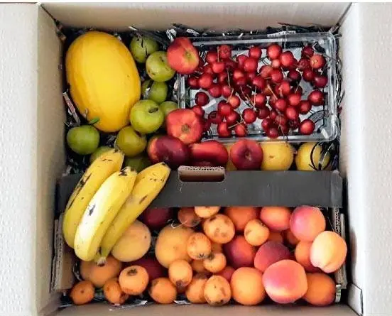 Cesta grande de fruta ecológica