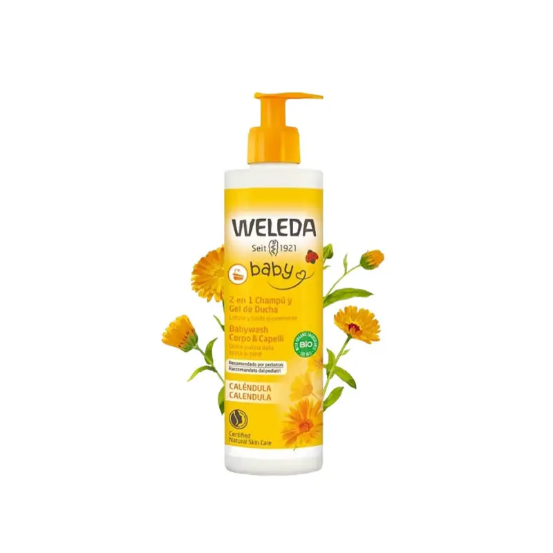 Champú-Gel (2 en 1) de calendula bebé y niño - 400 ml - Weleda