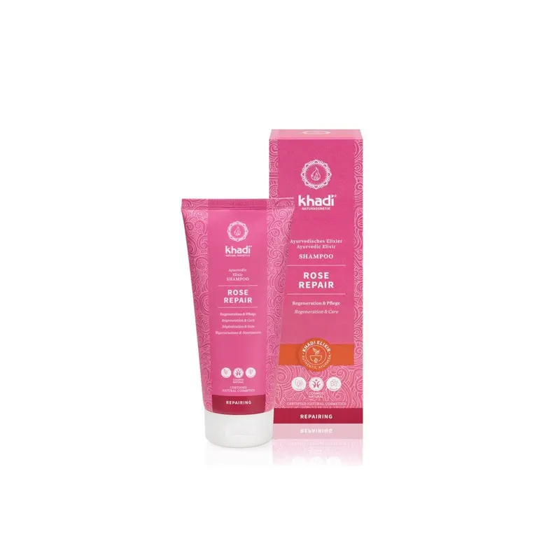 Champú Rosa Reparador - 200 ml - Khadi