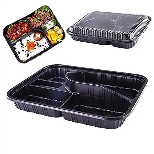 Cia&Co Pack de 12 Fiambreras Bento con 5 Compartimentos