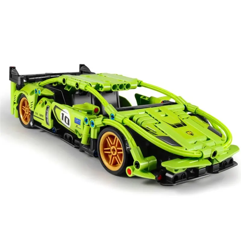 Coche de carreras verde N 5810 - 457 piezas