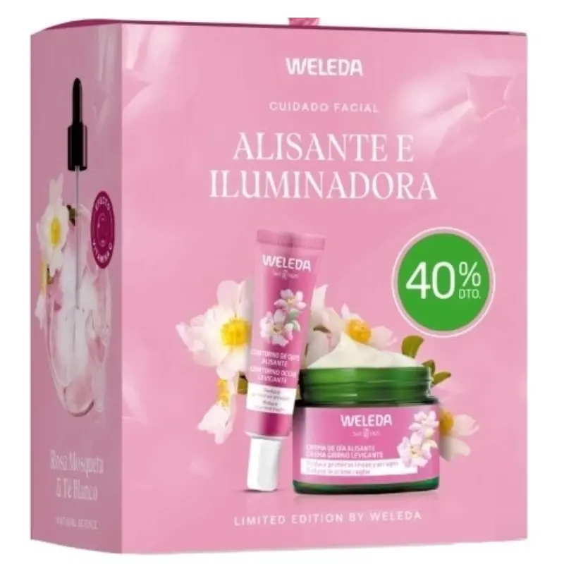 Cofre Cuidado Facial Alisante e Iluminadora - Weleda