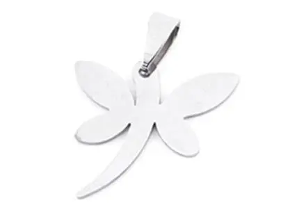 COLGANTE ACERO LIBELULA 26x26mm