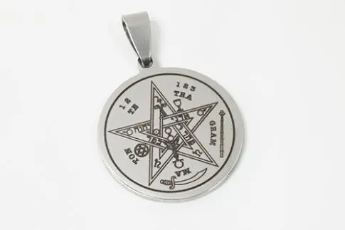 Colgante acero tetragramatón 2.5cm grabado