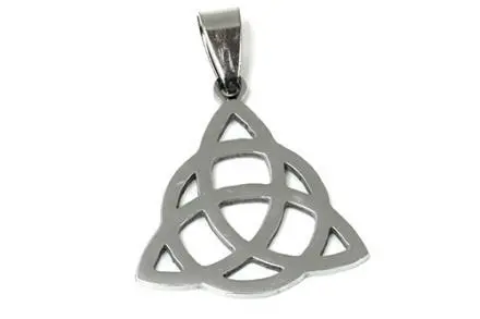 Colgante acero triqueta 3.2x2.5cm