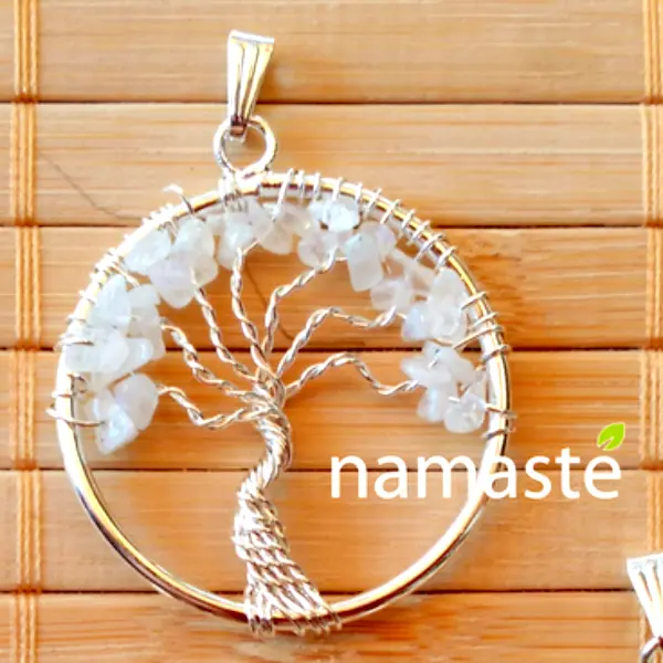 Colgante Árbol de la Vida Mineral Piedra Luna