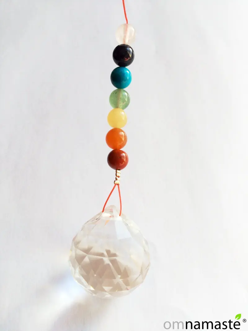 Colgante Feng Shui 30mm 7 Chakras Minerales