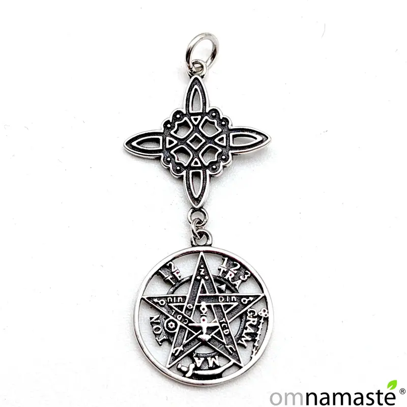 Colgante Plata Doble Protección 47x22mm