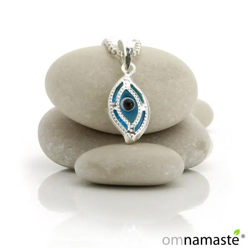 Colgante plata ojo turco marquesa