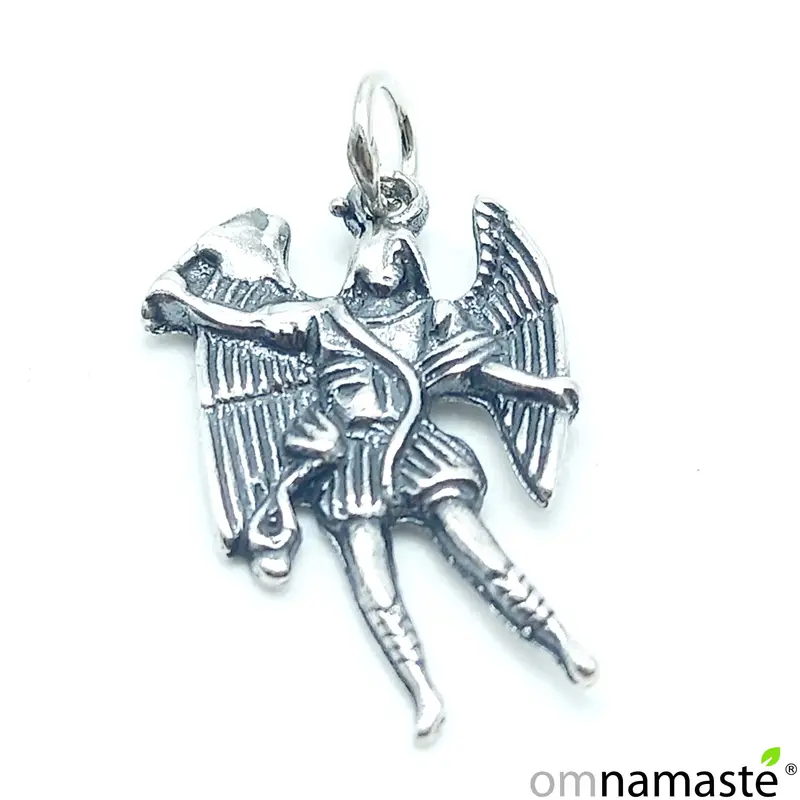 Colgante San miguel figura plata 3cm