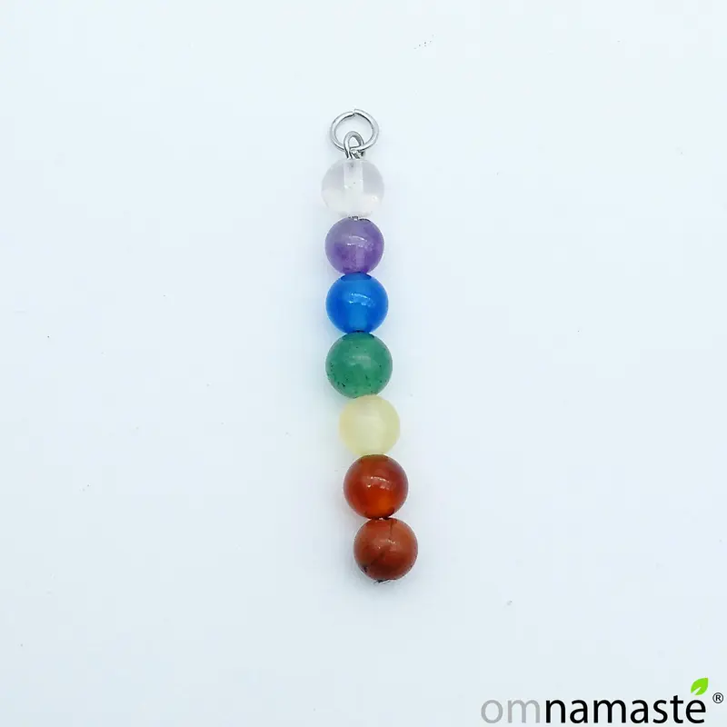 colgante vertical chakras bolas 6mm