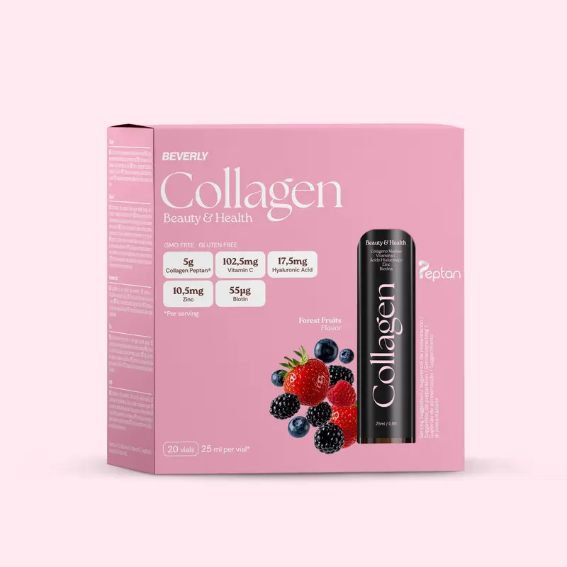Collagen For Her + Biotina, Vitamina C y Ácido hialurónico - Frutos del bosque - 20 Viales