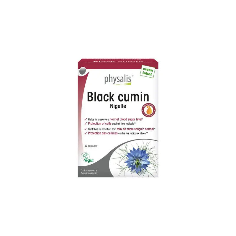 Comino Negro (Black Cumin) - 60 cápsulas - Physalis