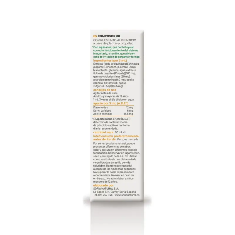 Composor 08 Echina Complex S.XXI - 50 ml - Soria Natural