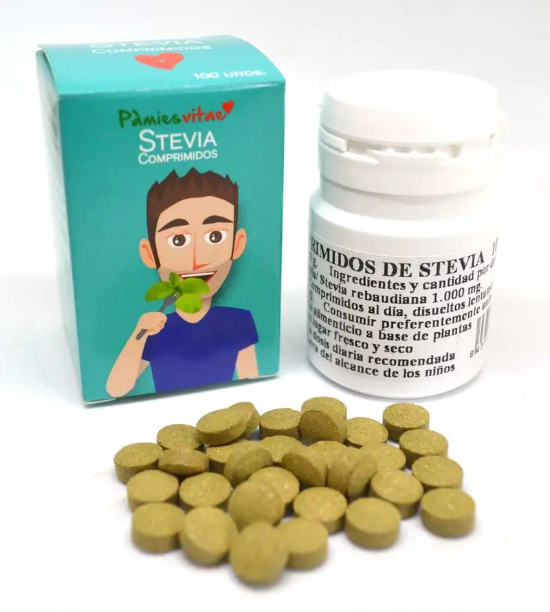 Comprimidos de hoja de Stevia (100 und.) - PAMIES