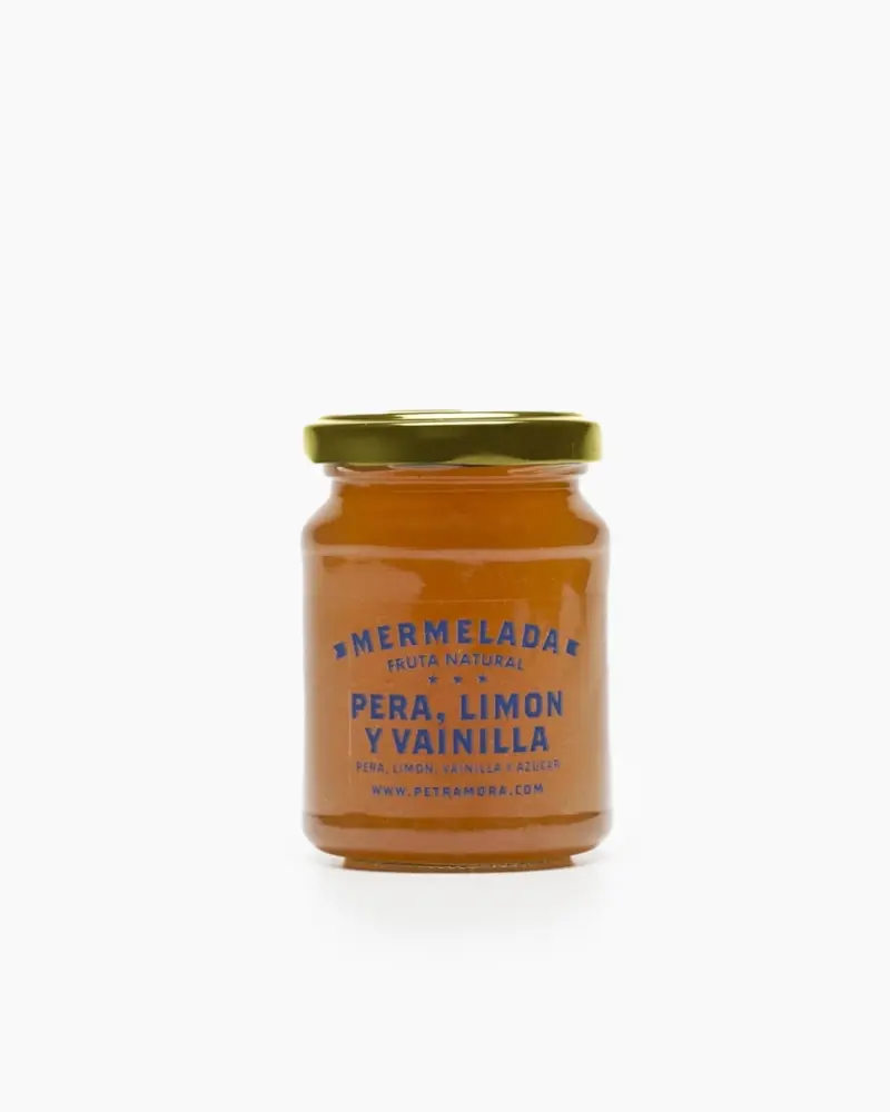 Confitura de pera, limón y vainilla