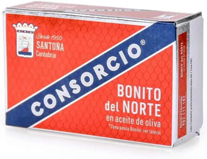 Consorcio Bonito del Norte en Aceite de Oliva, Pack Ahorro de 16 Latas de 110g (Total 1.76kg). Calidad gourmet de Santoña para tu despensa, 100% natural y artesanal.
