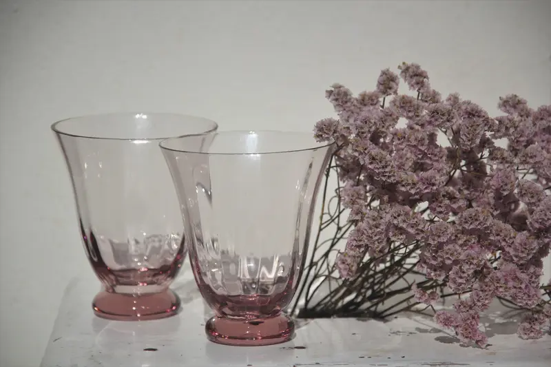 Copas olas rosas
