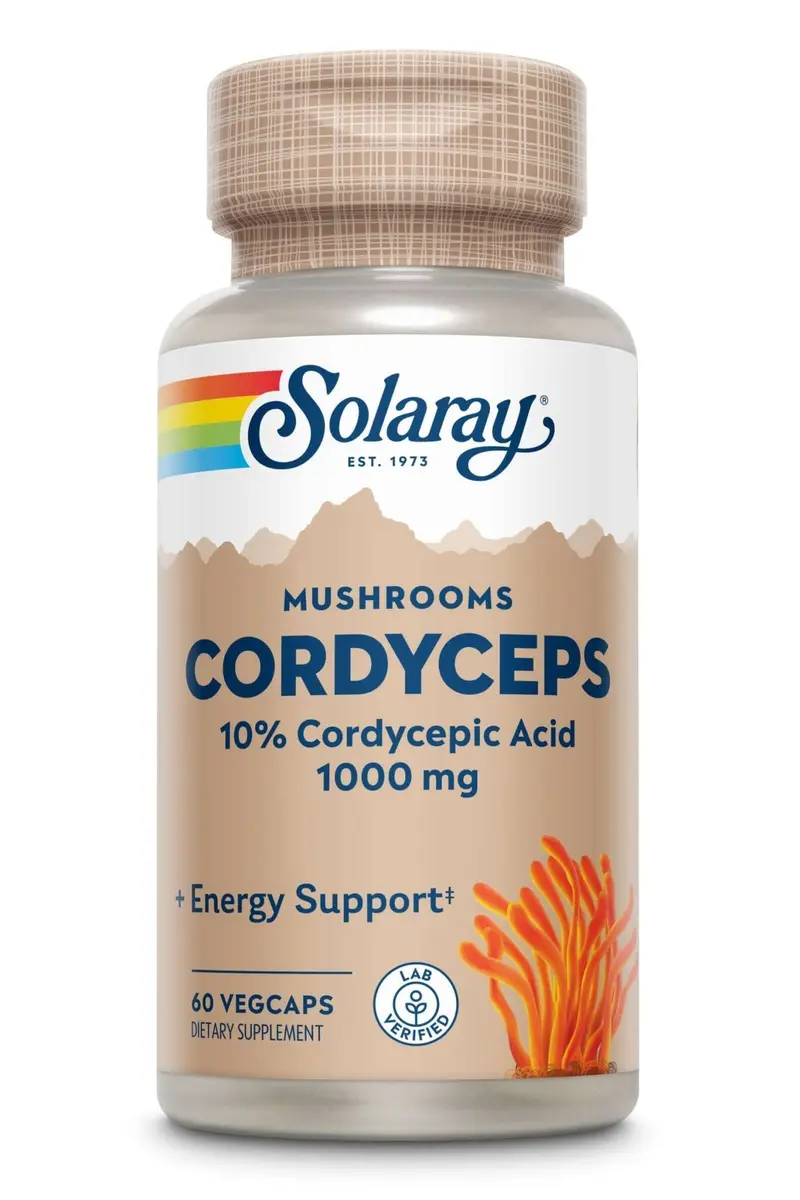 Cordyceps 500mg - 60 vegacápsulas - Solaray