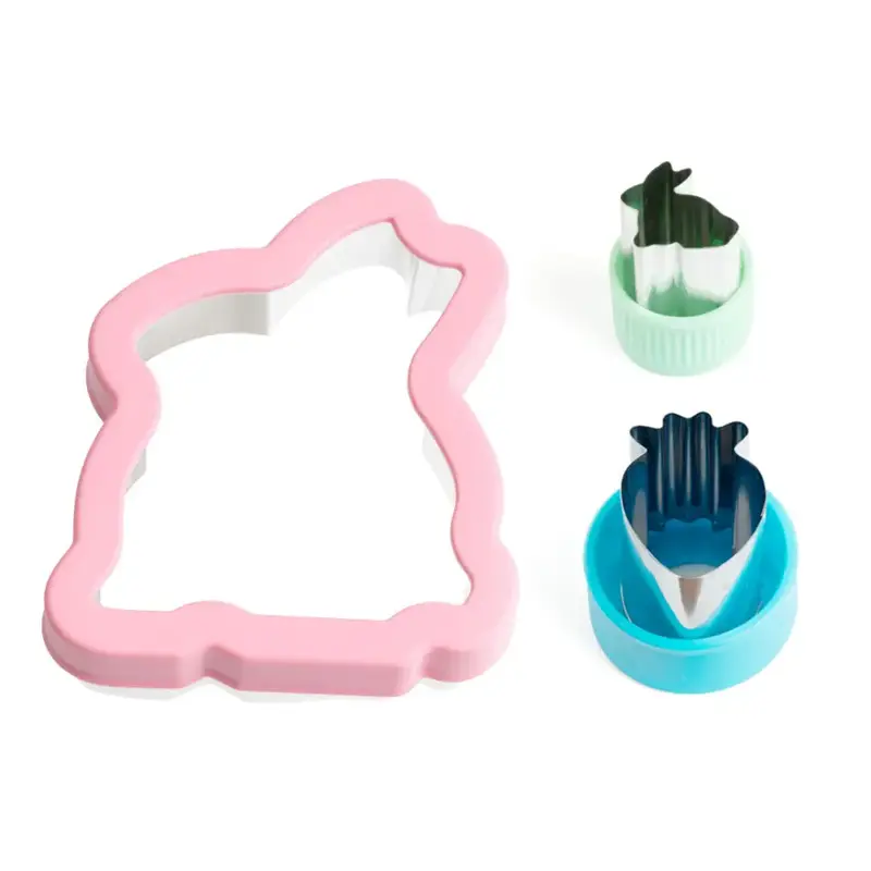 Cortadores para sándwich Lekkabox Set de 3 - Conejos
