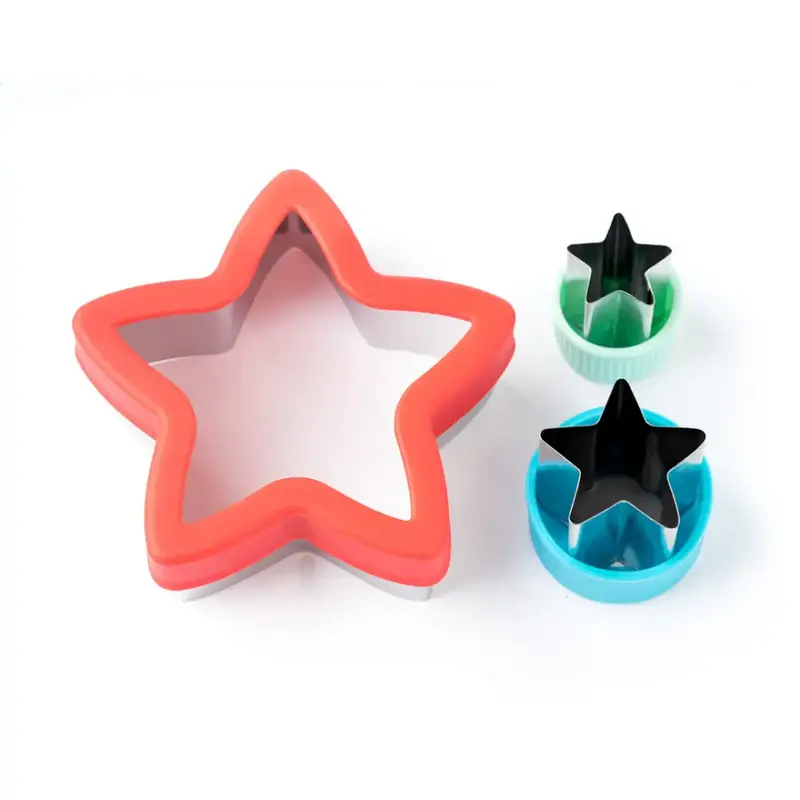 Cortadores para sándwich Lekkabox Set de 3 - Estrellas