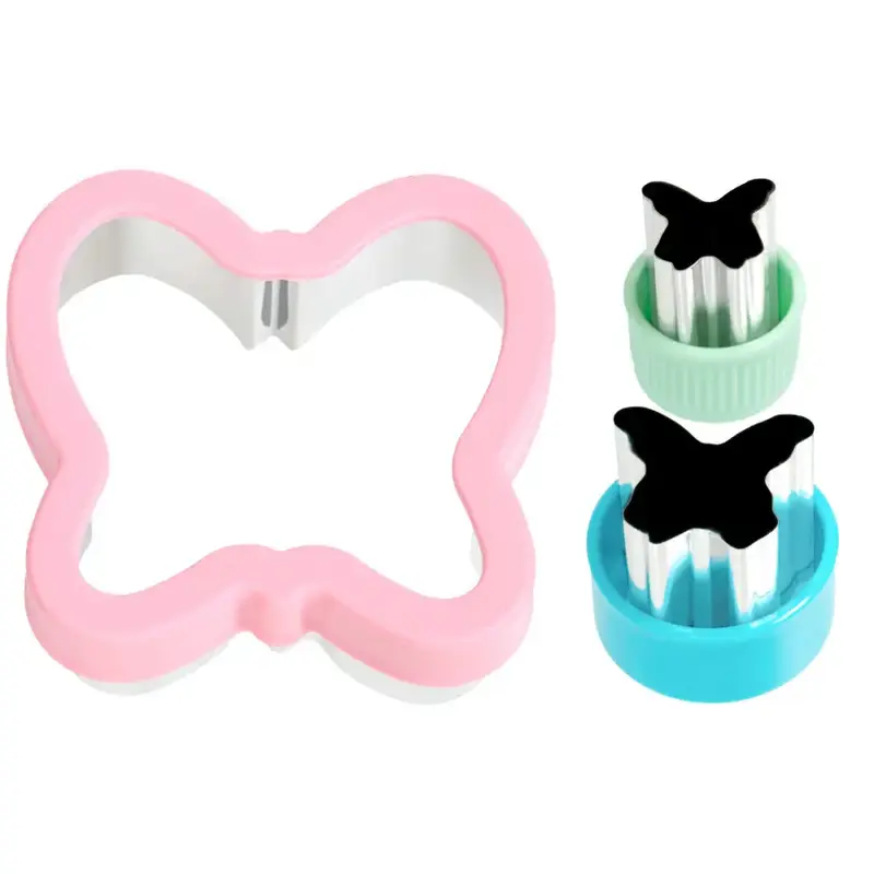 Cortadores para sándwich Lekkabox Set de 3 - Mariposas