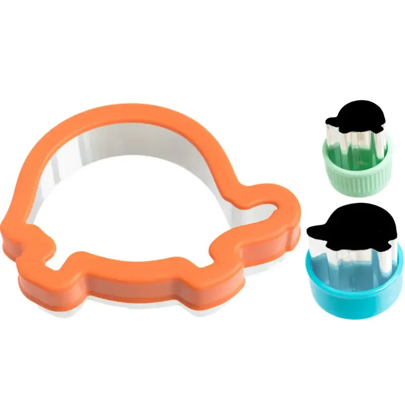 Cortadores para sándwich Lekkabox Set de 3 - Tortugas