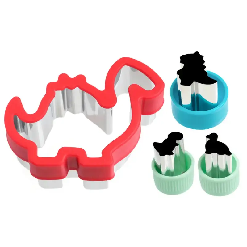 Cortadores para sándwich Lekkabox Set de 4 - Dinosaurios