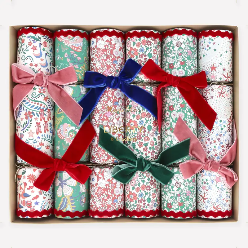Crackers de Navidad Liberty – Pack de 6