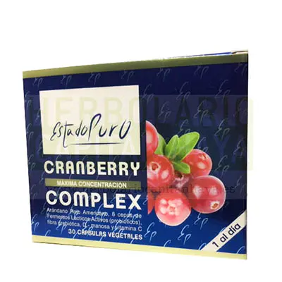 CRANBERRY complex 30cap. ESTADO PURO