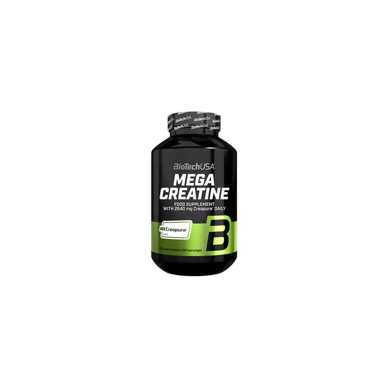 Creapure Mega Creatina - 120 cápsulas - Biotech USA