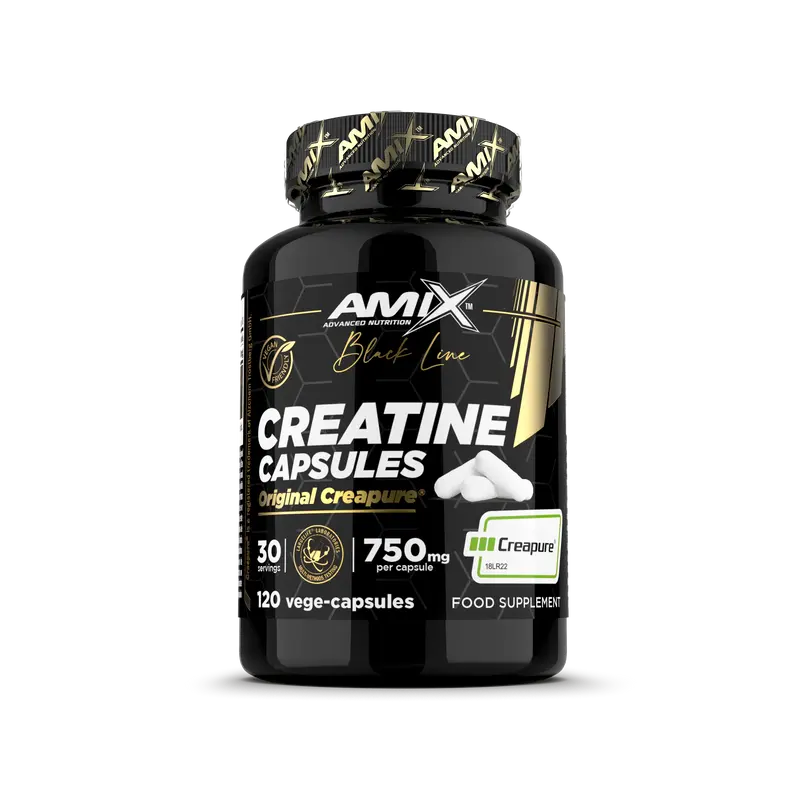 Creatina Creapure® en cápsulas – Black Line