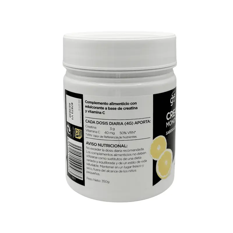 Creatina Monohidrato sabor limón - 350 g - GHF