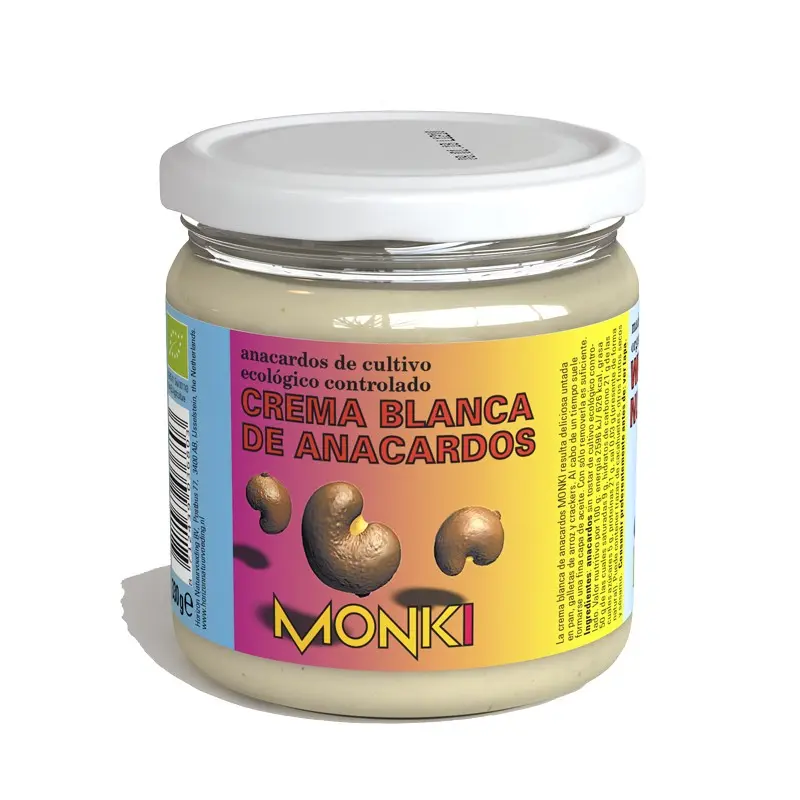 Crema Anacardos blanca Bio 330g - Monki