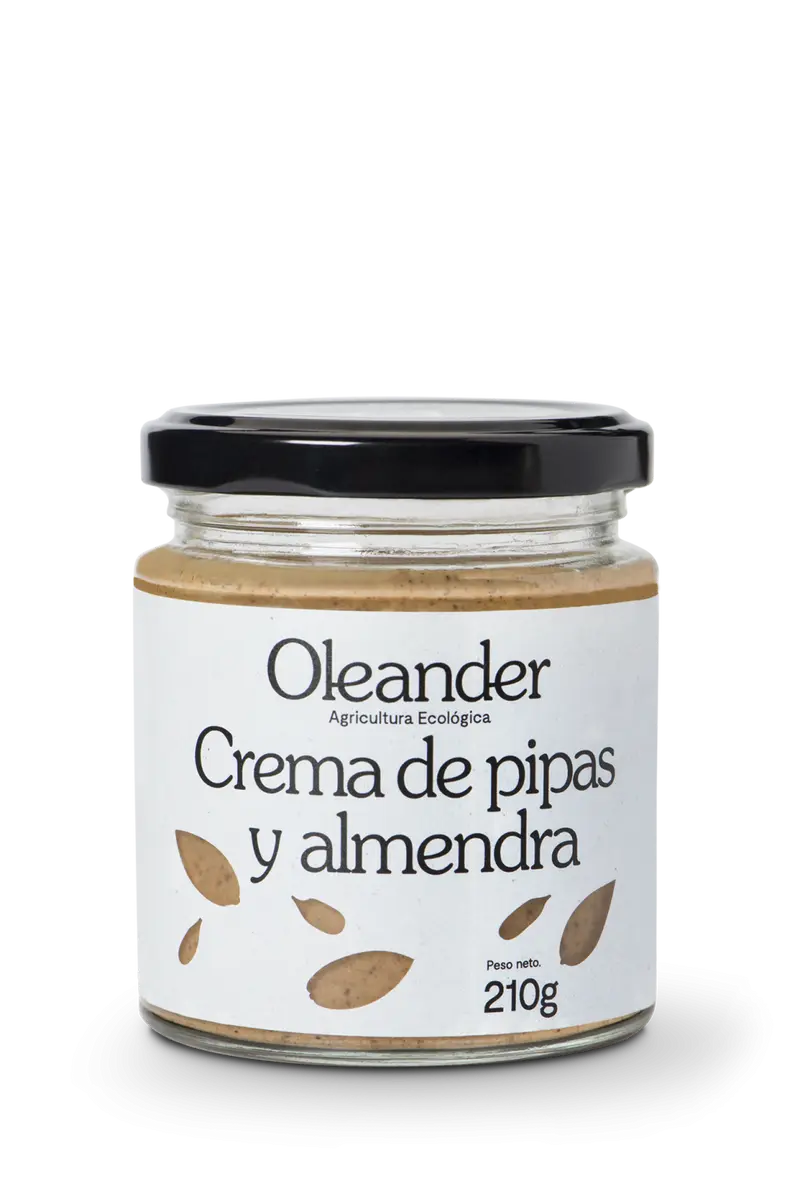 Crema de pipas y almendra caja de 6 unidades - OLEANDER