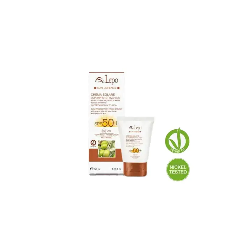 Crema Facial Solar proteccion total 50 SPF - 50 ml - Lepo