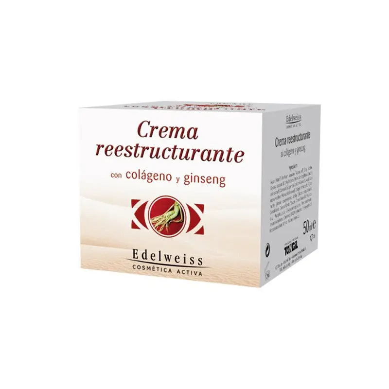 CREMA RE-ESTRUCTURANRE COLAGENO Y GINSENG 50ML - EDELWEIS