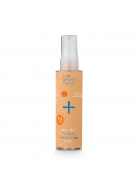 Crema solar facial con color SPF50 50 ml.