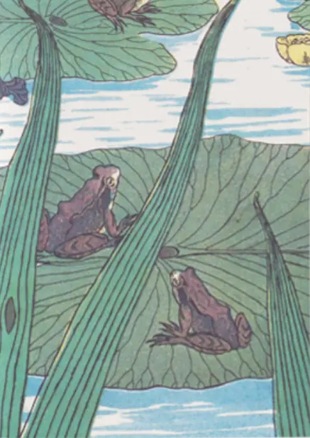 Cuaderno A5 - Frogs, Iris and Waterlilies