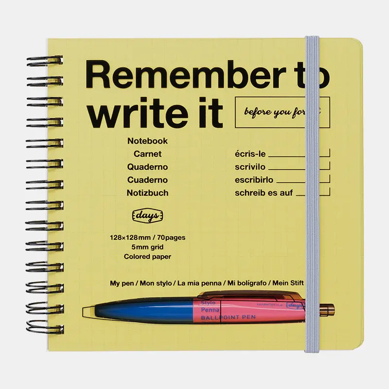 Cuaderno Remember to write it