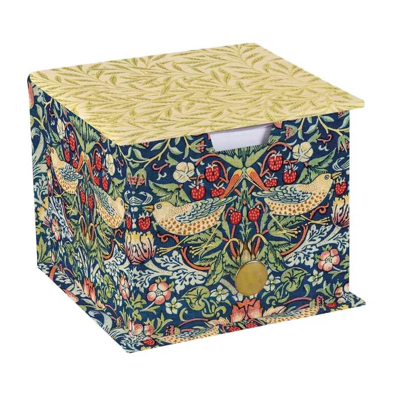 Cubo de notas diseño Strwberry thief