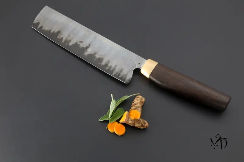 Cuchillo Nakiri Sanmai 190 mm – Cuchillo de chef japonés (acero inoxidable y carbono)