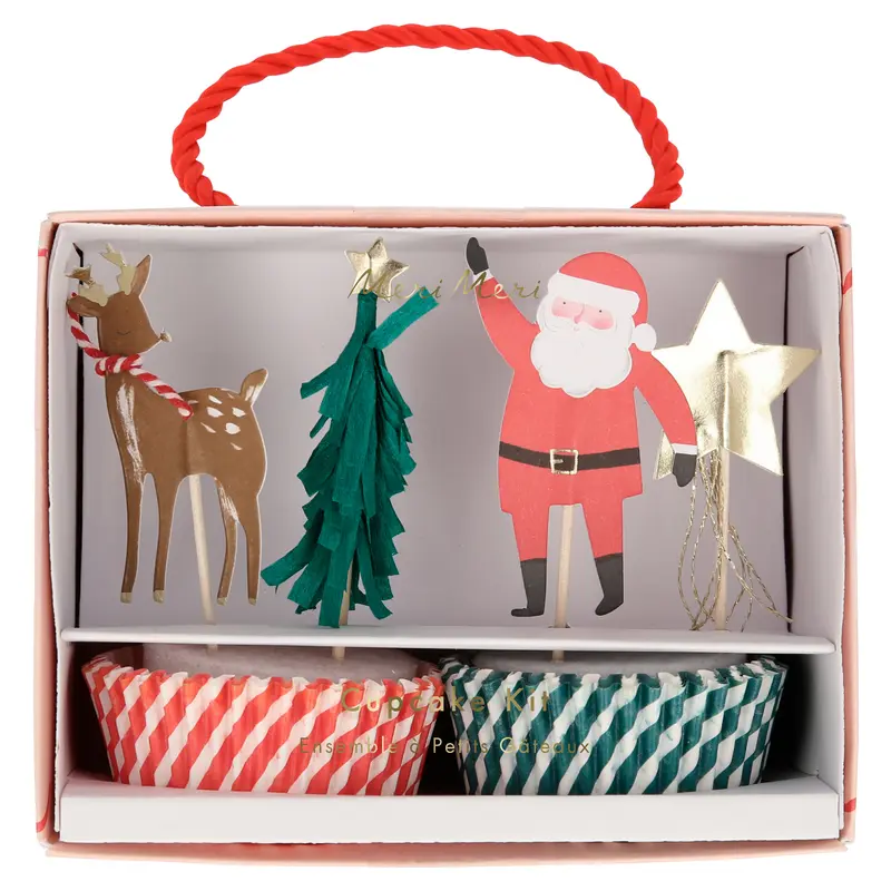 Cupcake kit Papa Noel y sus renos