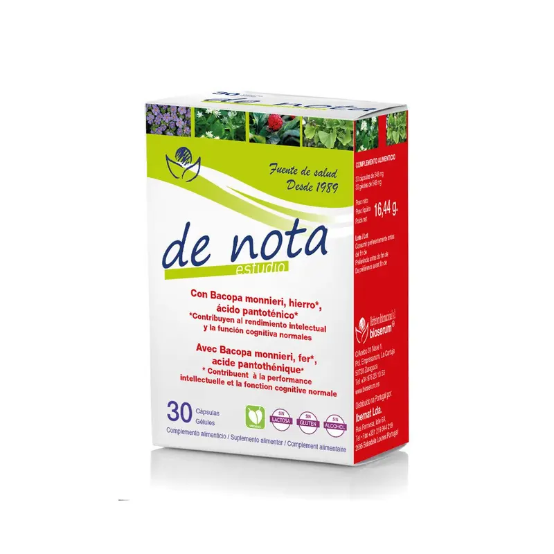 De Nota Estudios - 30 cápsulas - Bioserum