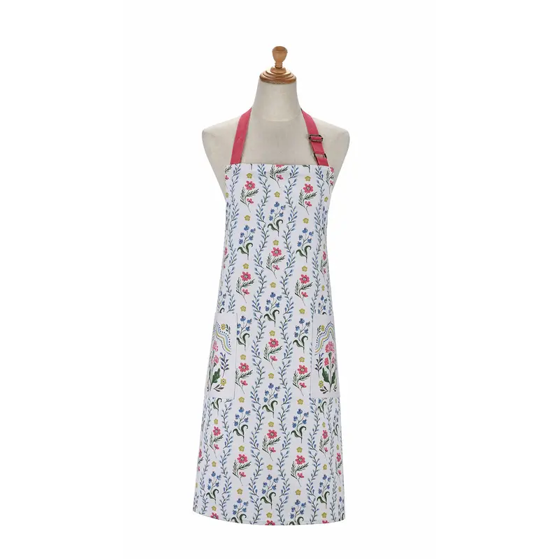 Delantal de algodón Boho Floral
