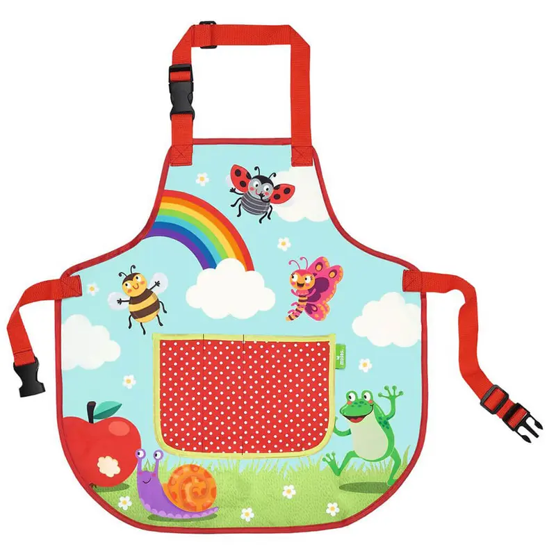 Delantal para niño de bichos