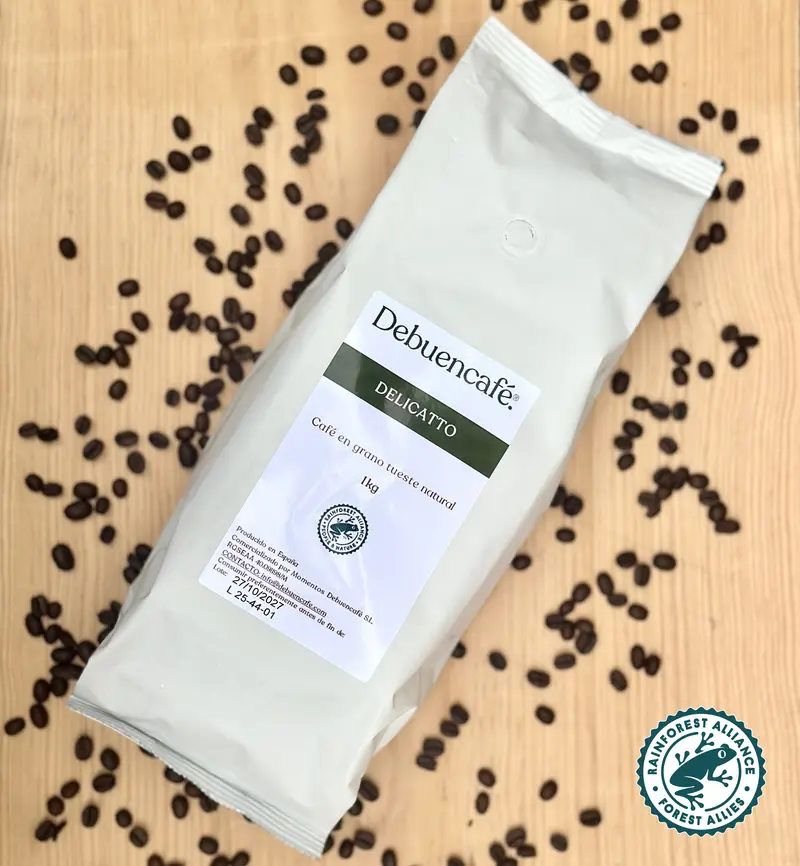 DELICATTO - Bolsa 1000gr de café sostenible en grano