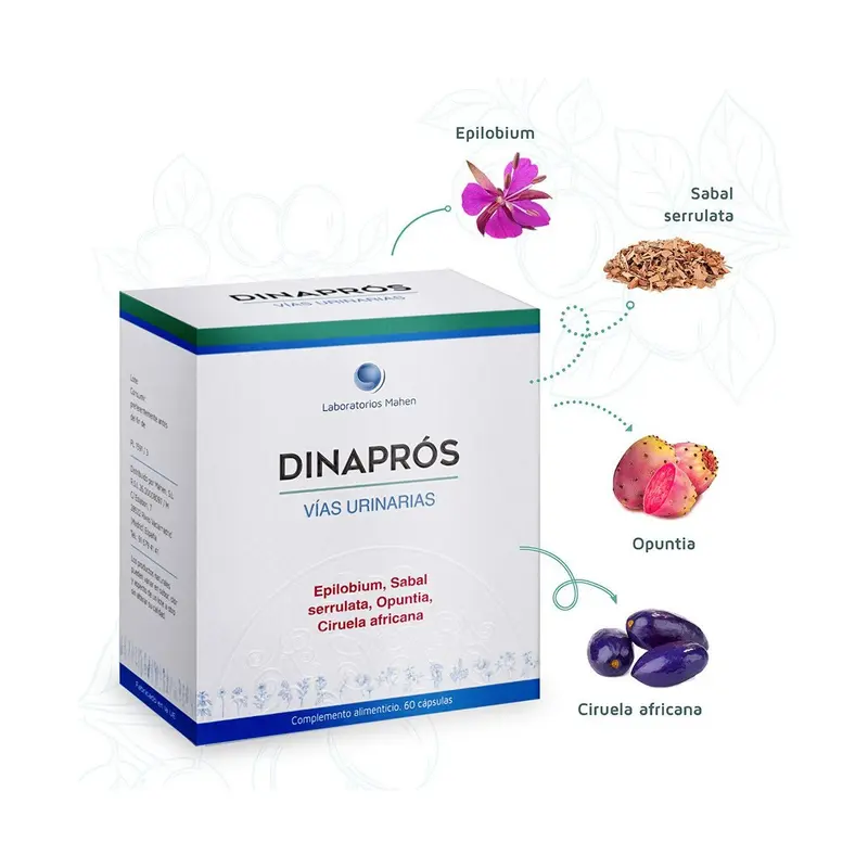 Dinapros 22 (vias urinarias) - 60 cápsulas - Mahen