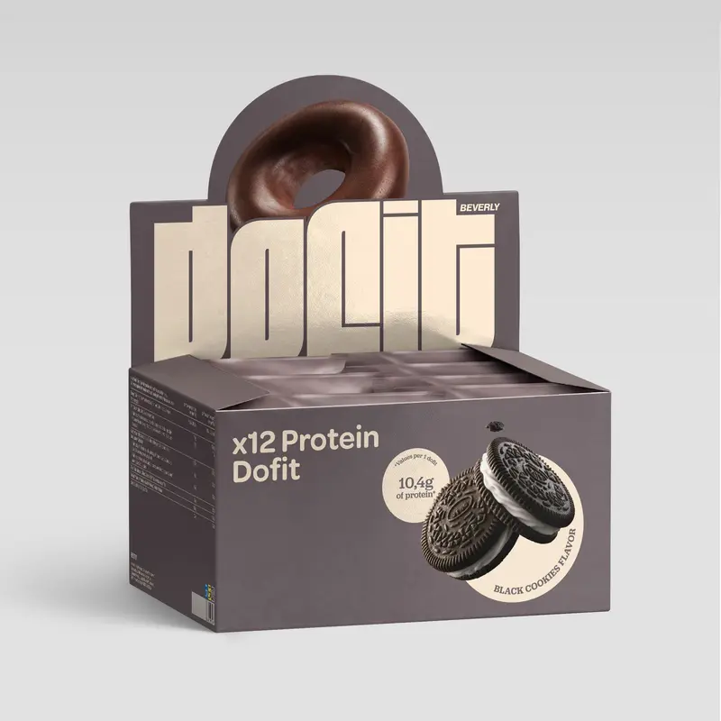 Dofit - Protein Donut - 12 Uds - Black Cookies