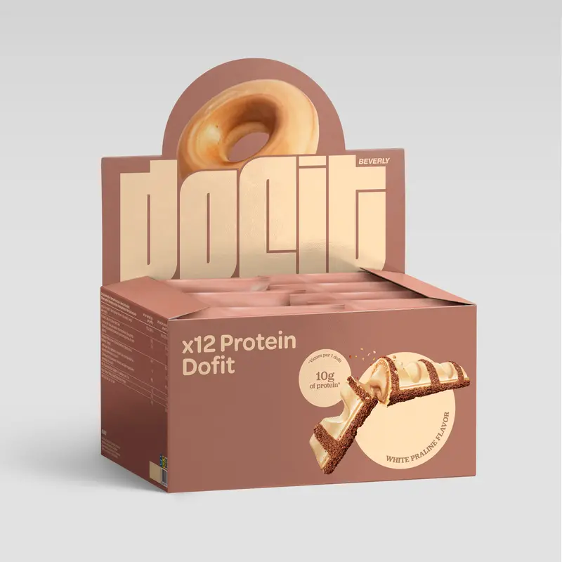 Dofit - Protein Donut - 12 Uds - White Praline